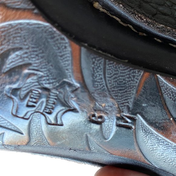 Donald Pliner Black Suede Snakeskin Heeled Slip On Mules - Picture 4 of 4